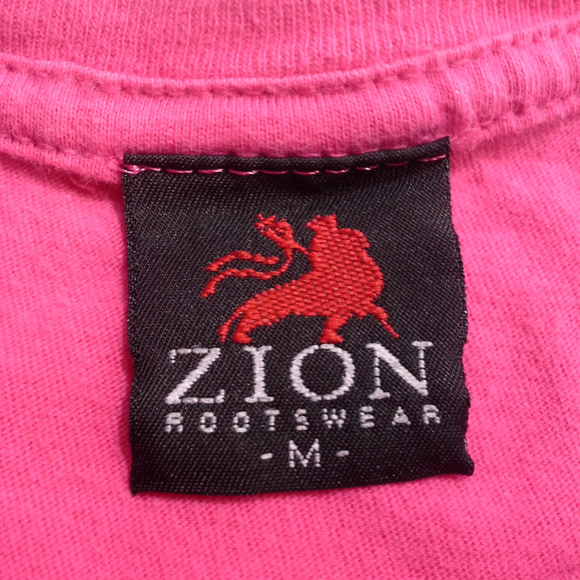 Zion Rootswear Johnny Cash t-shirt Sz XS est Pink Graphic t-shirt - Picture 5 of 8